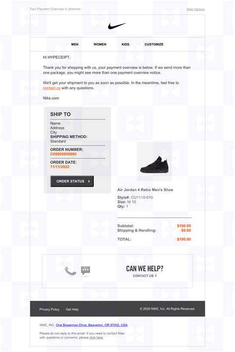 Its a digital <strong>receipt</strong> on the nike+ app. . Snkrs receipt generator